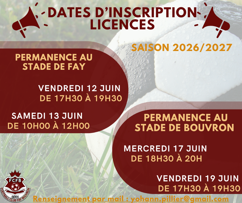 INSCRIPTION 2026/2027