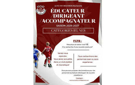 RECHERCHE EDUCATEURS / DIRIGEANTS